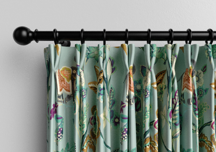 Gujarat, Vintage Blue - Made to Measure Curtain - Image 10